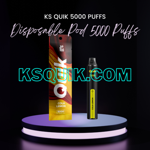 KS Quik 5000 Puffs Cola Lemon