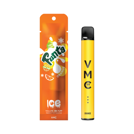 VMC 600 Puffs กลิ่น Fanta Orange (แฟนต้าส้ม) มีกลิ่นหอมของส้มที่สดชื่นและหวานอ่อน คุณจะรู้สึกเหมือนกำลังดื่มน้ำส้มสดชื่น