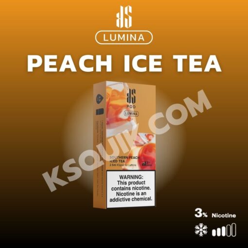 PEACH ICED TEA: การผสมของลูกพีชกับชาเย็น หอมหวานและนุ่มนิ่ม สร้างความสดชื่นและหอมแบบพิเศษ