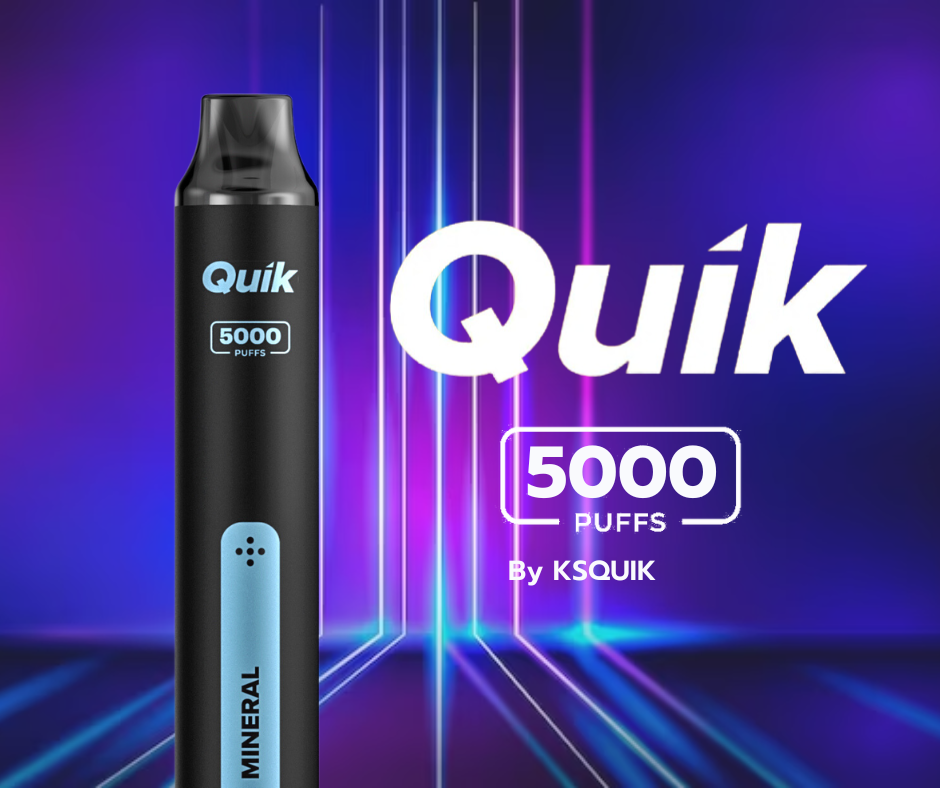KS Quik 5000 Puffs (5K) ราคาส่ง พอตใช้แล้วทิ้งรุ่นใหญ่ จัดเต็ม รสชาติเข้มข้น สูบได้ 5000 คำ ส่งด่วน กทม ใน 1ชม ซื้อ KS Quik 5000 ราคาถูก